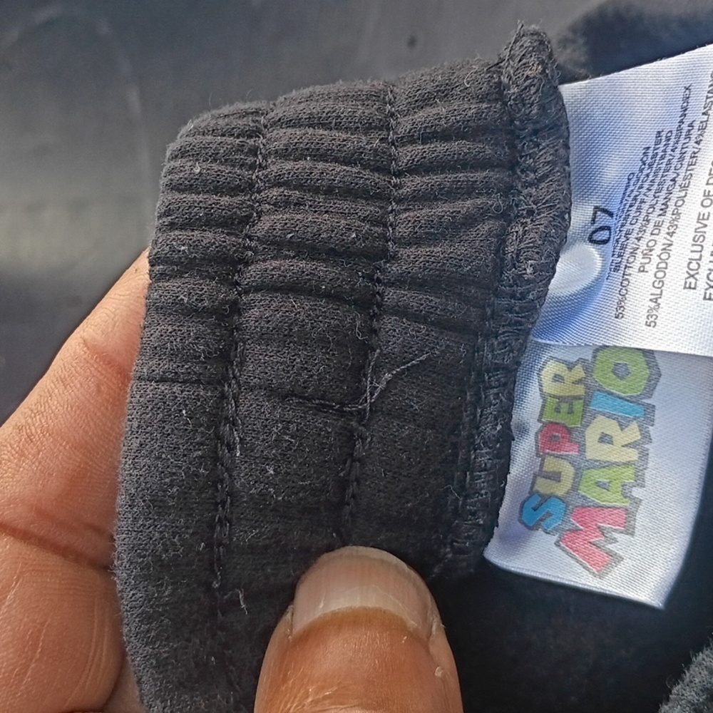 Nintendo Black Joggers with Blue Accent - Picture 9 of 13